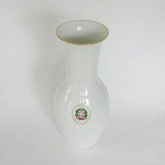 Richard Ginori Large Vase with the Italian Prime Minister Stem, Italy 1980s