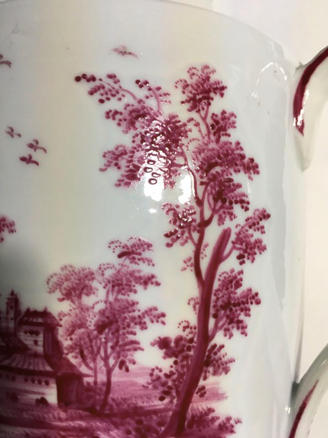 Porzellan-Teekanne mit handbemalten Landschaften von Richard Ginori aus dem späten 18. Jahrhundert im Angebot 5