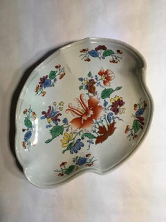 Italy Richard Ginori Mid-18th Century Porcelain Hand Painted Tulip Decor Bowl