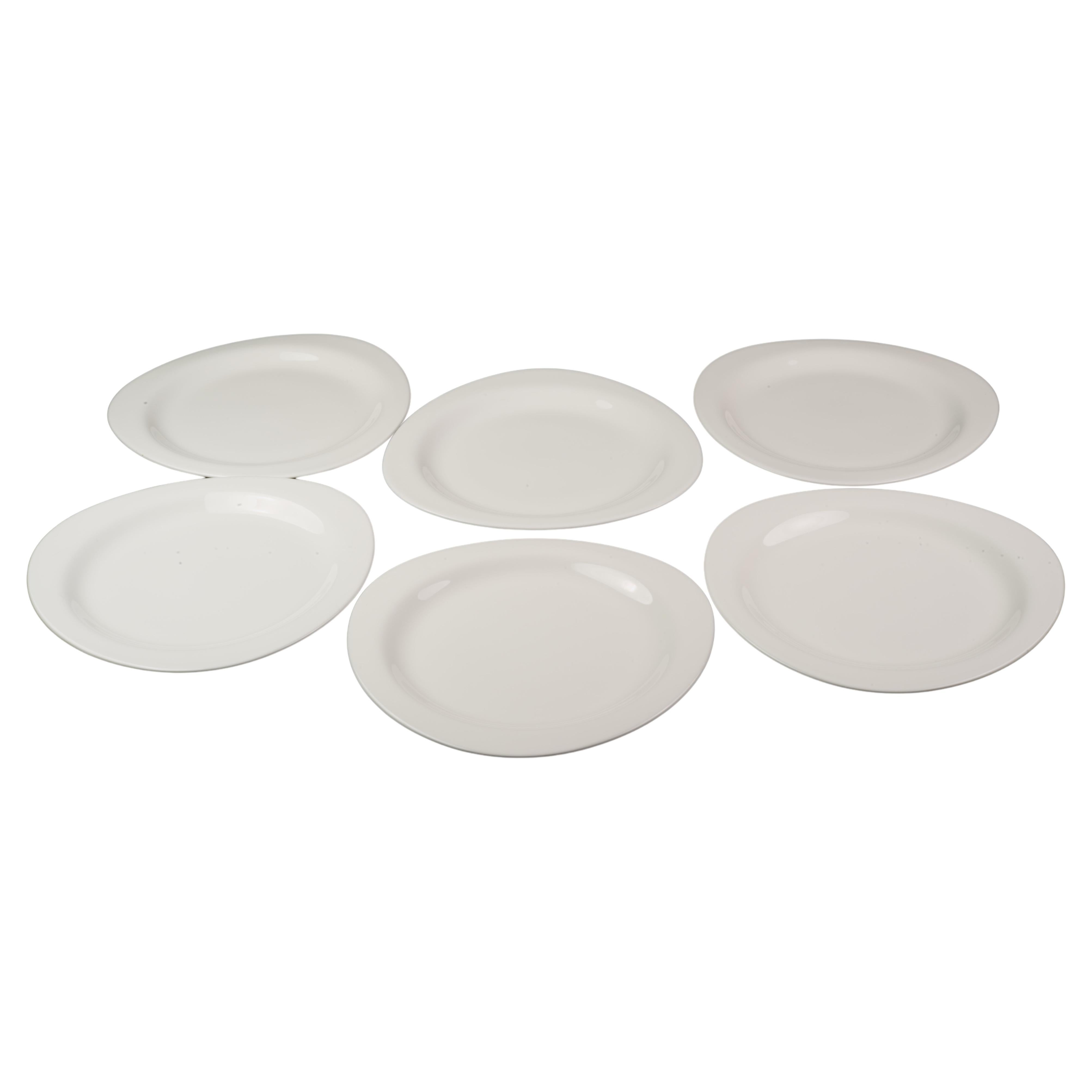 Richard Ginori Organic Modern Juego de 6 Platos blancos triangulares Italia en venta