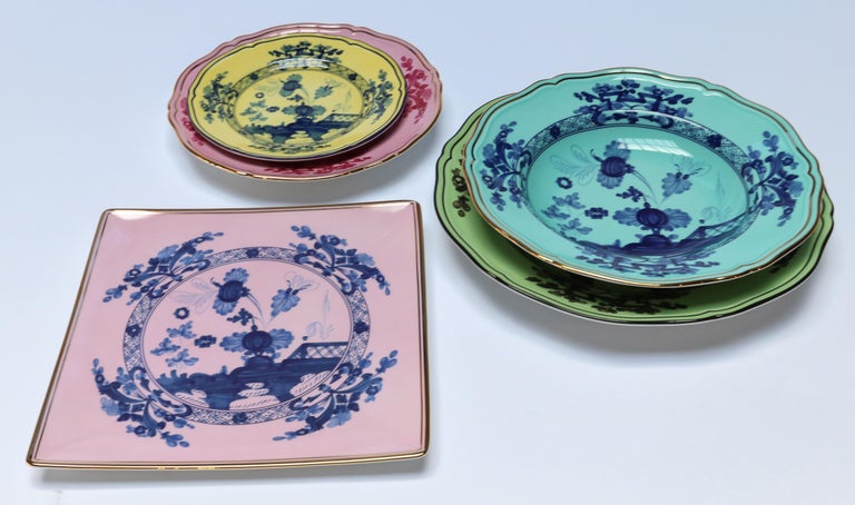 Porcelain Richard Ginori Oriente Italiano Porpora Pink Dessert Plate