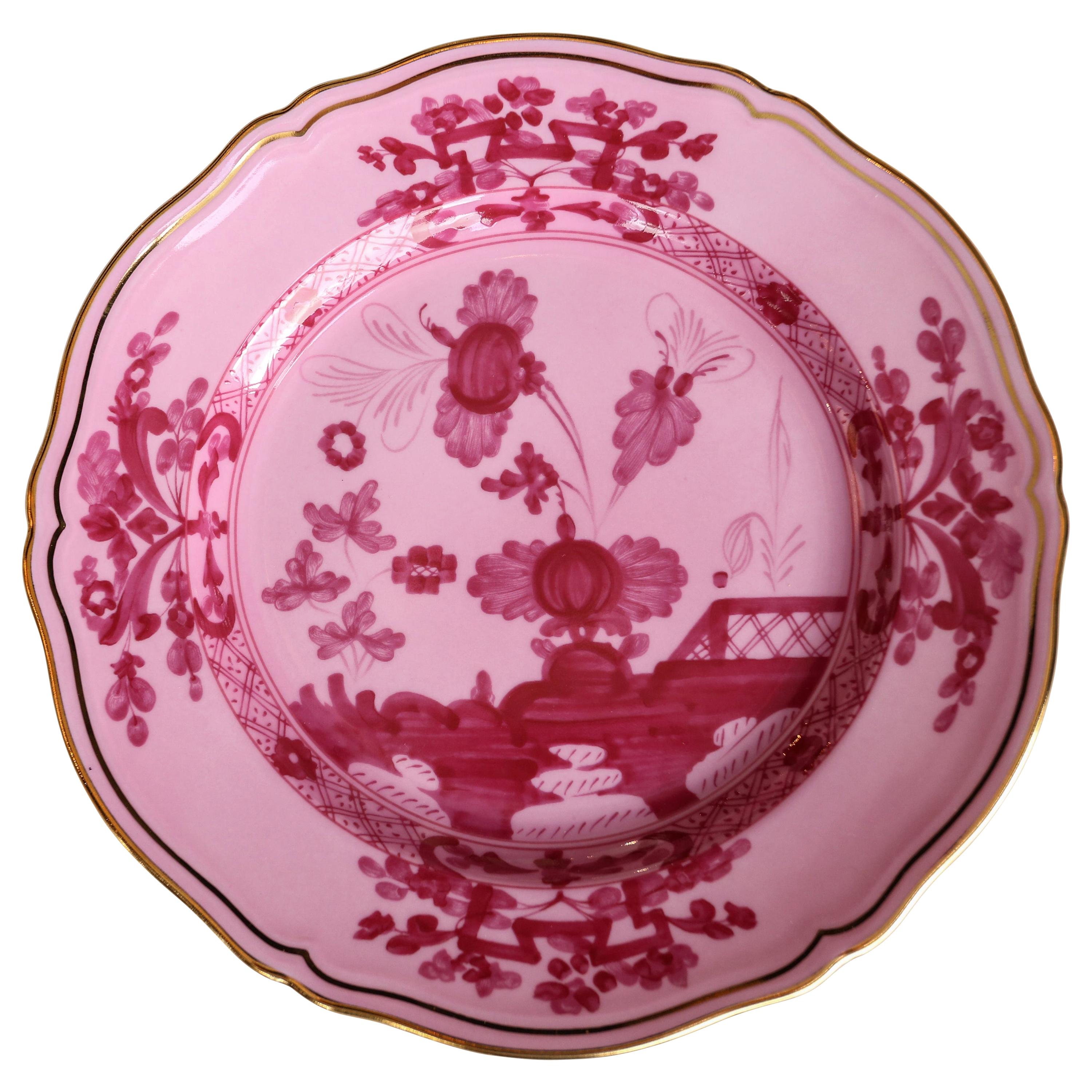 Richard Ginori Oriente Italiano Porpora Pink Dessert Plate