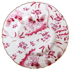 Assiette à dessert rose magenta Richard Ginori Oro di Doccia