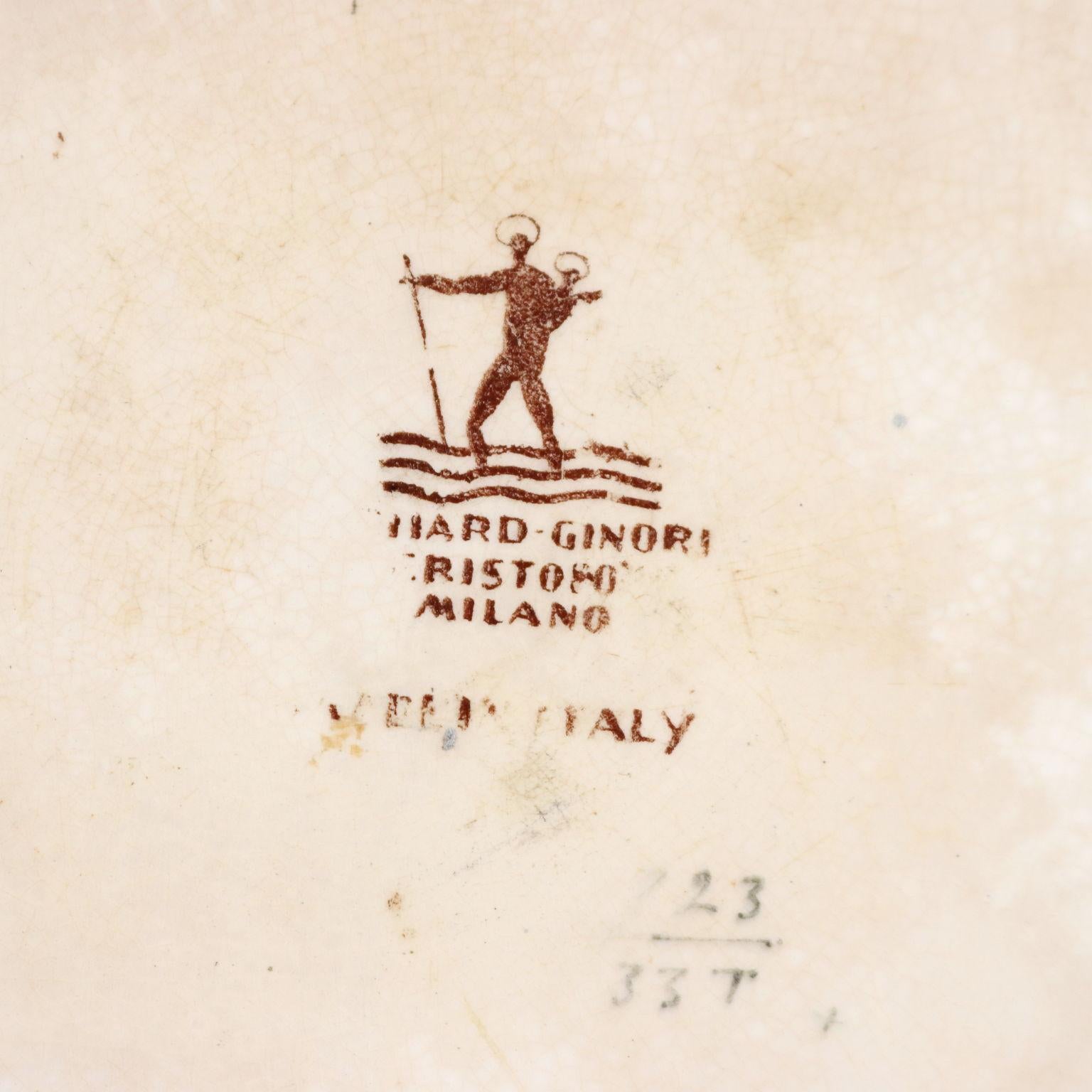 Richard Ginori Plates by Gio Ponti Ceramic Italy 1920s-1930s 11