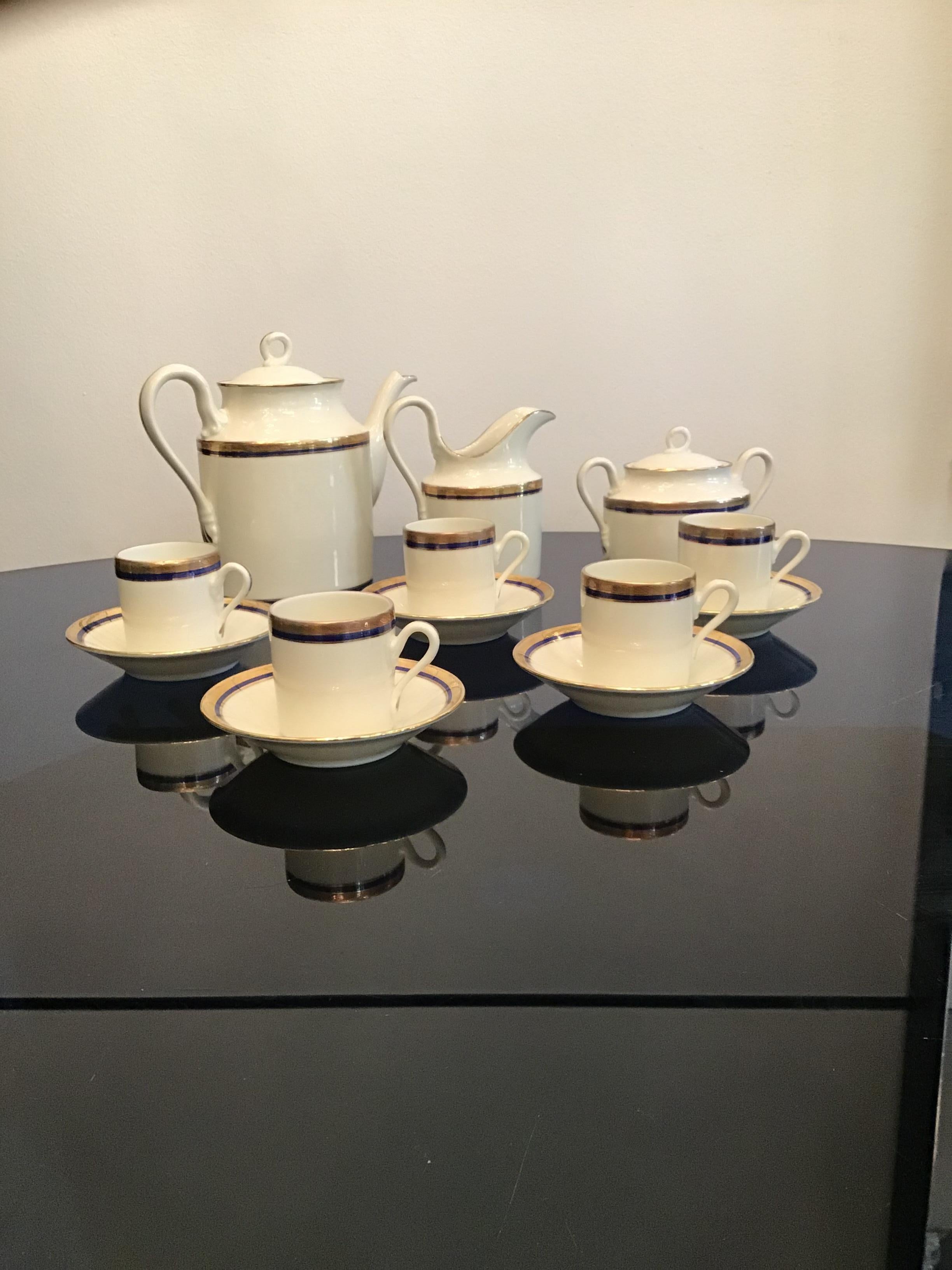 Richard Ginori Porcelain Coffee Service 1960 Italy For Sale 5