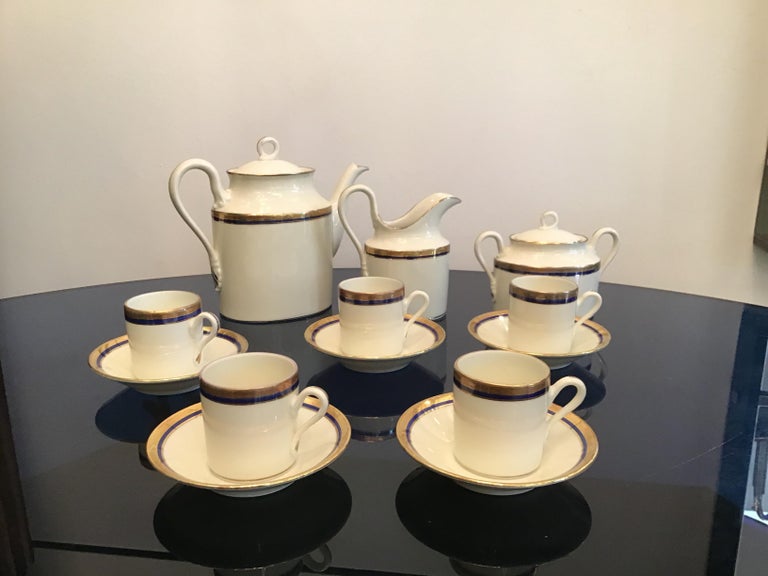 Richard Ginori Porcelain Coffee Service 1960 Italy In Excellent Condition For Sale In Milano, IT