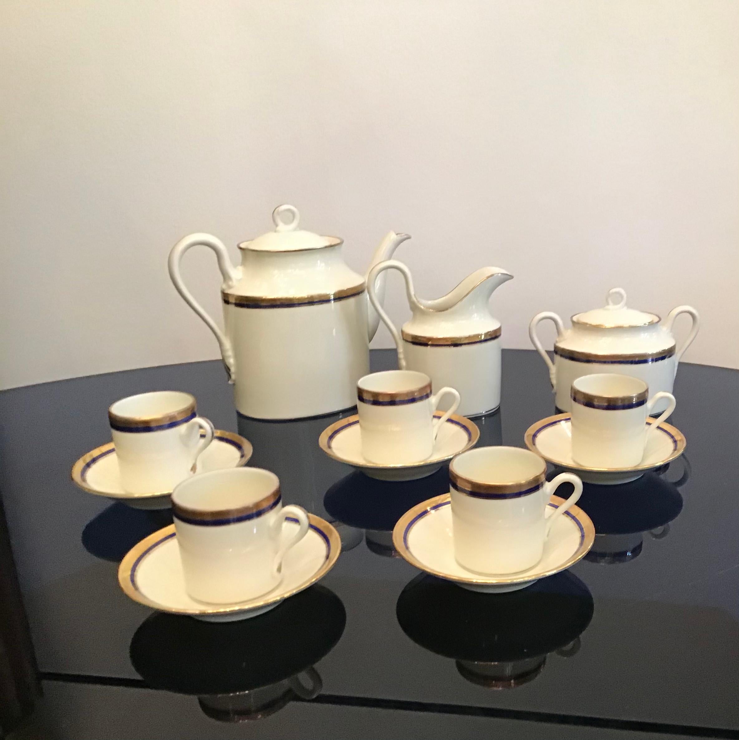 Richard Ginori Porcelain Coffee Service 1960 Italy For Sale 2