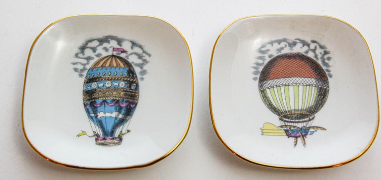 Richard Ginori Porcelain Collectible Dishes ALITALIA Airlines Hot