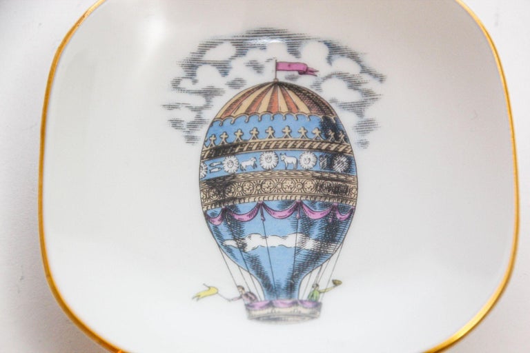 Richard Ginori Porcelain Collectible Dishes ALITALIA Airlines Hot