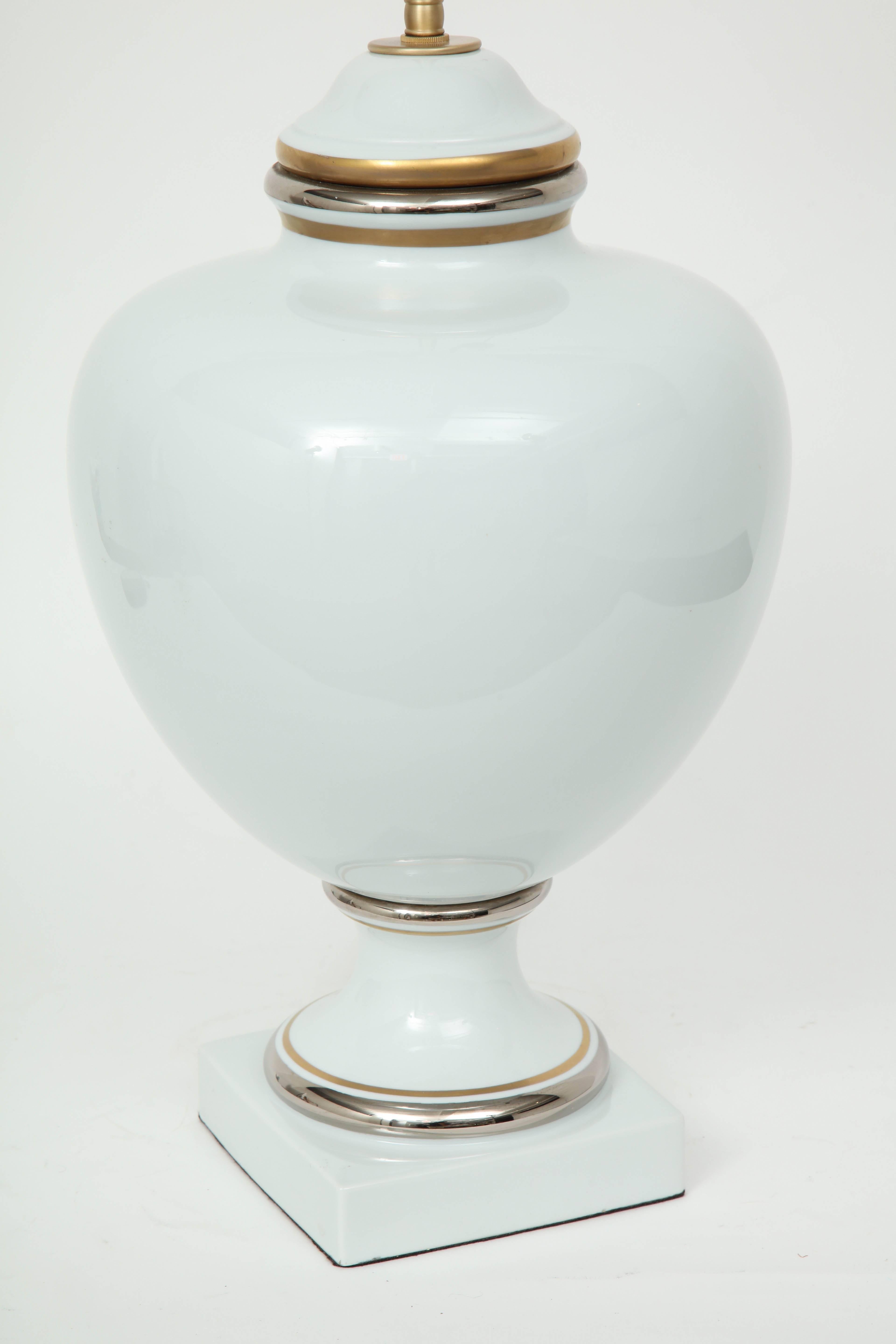 Gold Richard Ginori White Porcelain Lamps