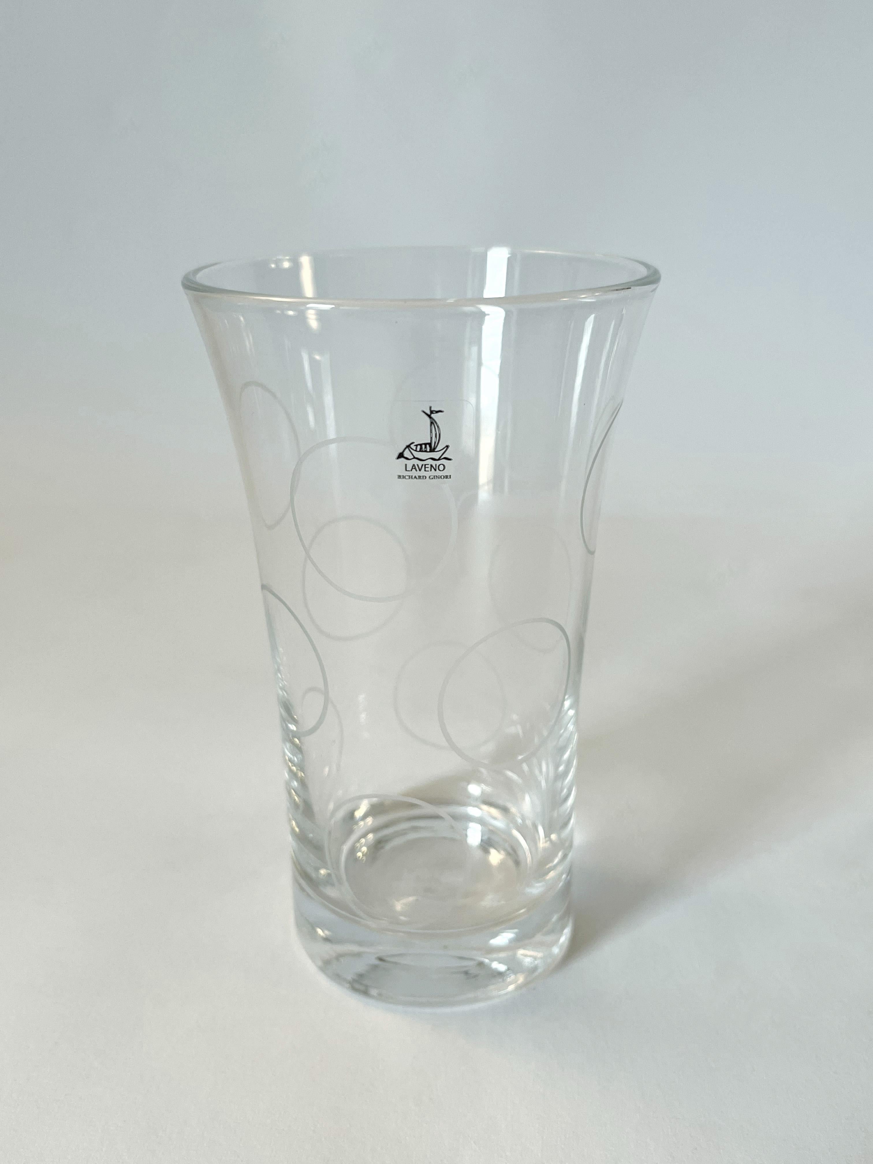 20ième siècle RICHARD GINORI Set de 6 gobelets en verre