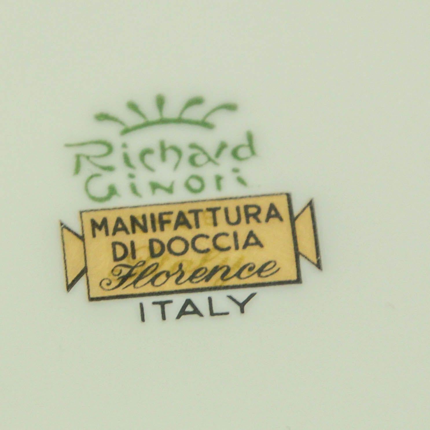 Richard Ginori SIENA Platos de porcelana Diseño Gallos Florencia ITALIA en venta 3