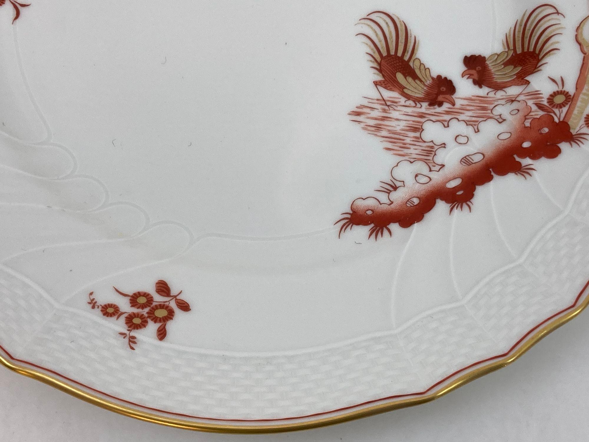 Richard Ginori SIENA Platos de porcelana Diseño Gallos Florencia ITALIA en venta 7