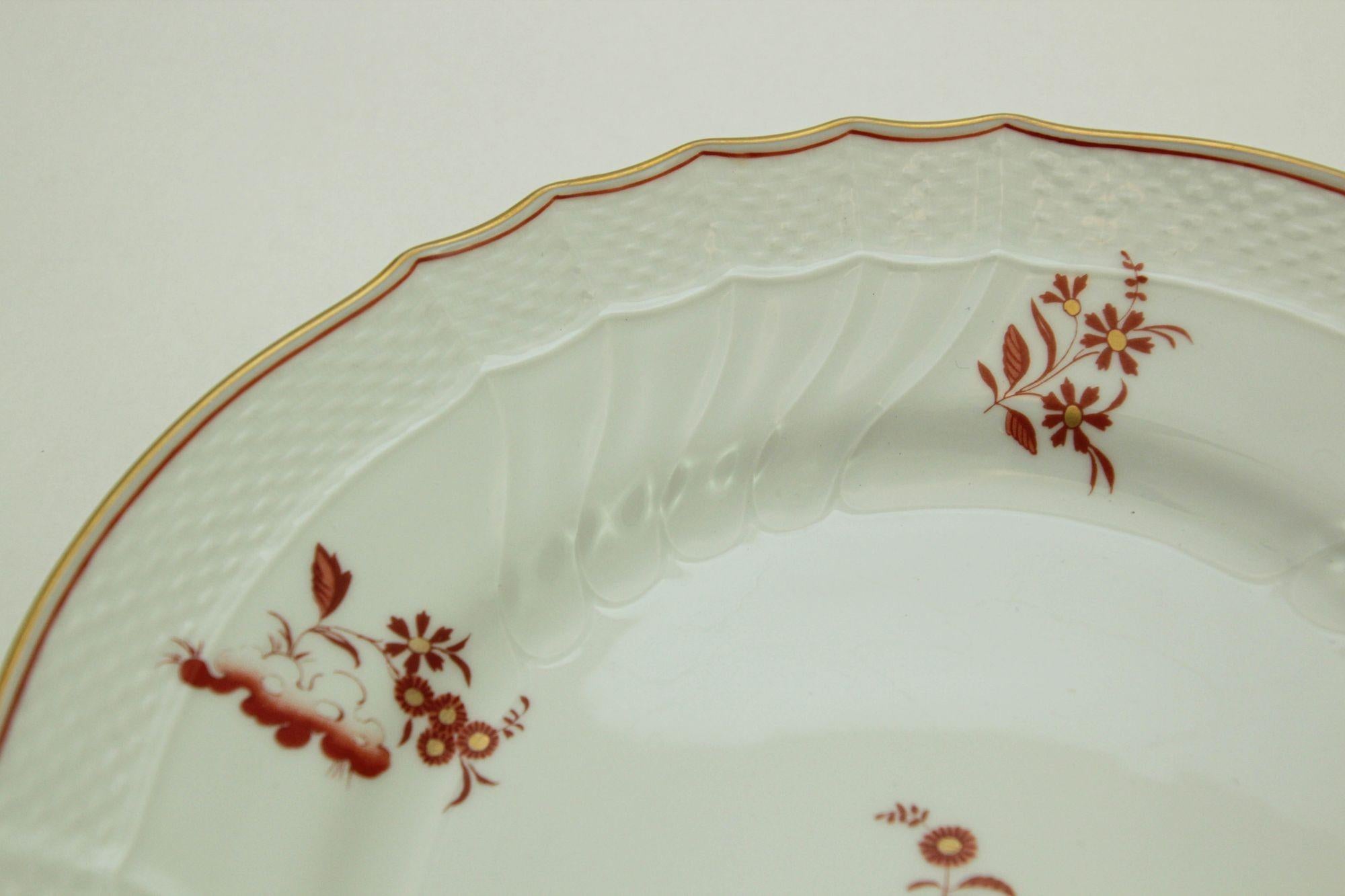 Richard Ginori SIENA Platos de porcelana Diseño Gallos Florencia ITALIA siglo XX en venta