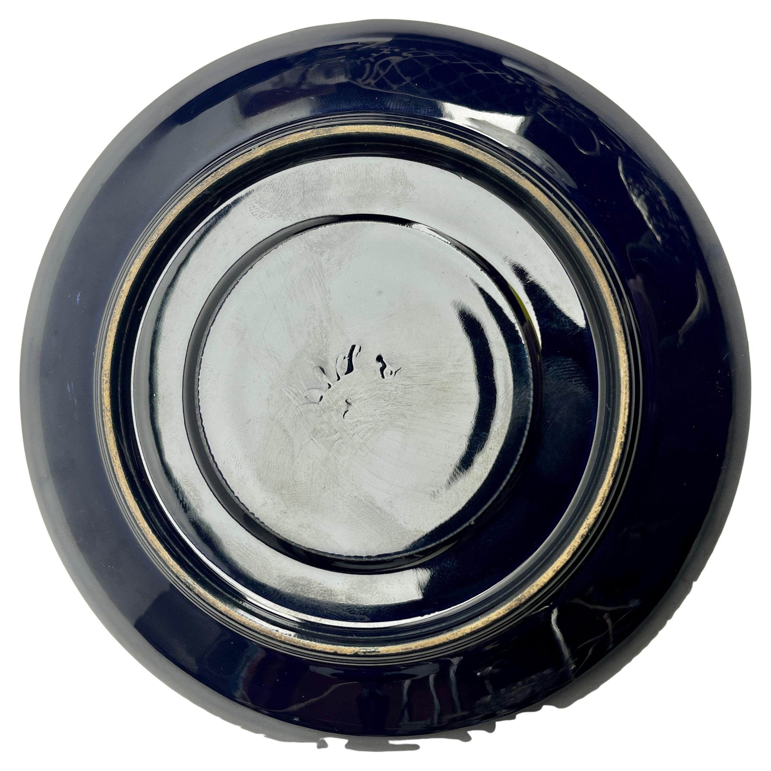 Richard Ginori Silber Overlay Kobalt Porzellan Tee/Kaffee Set 15 Stück im Angebot 7