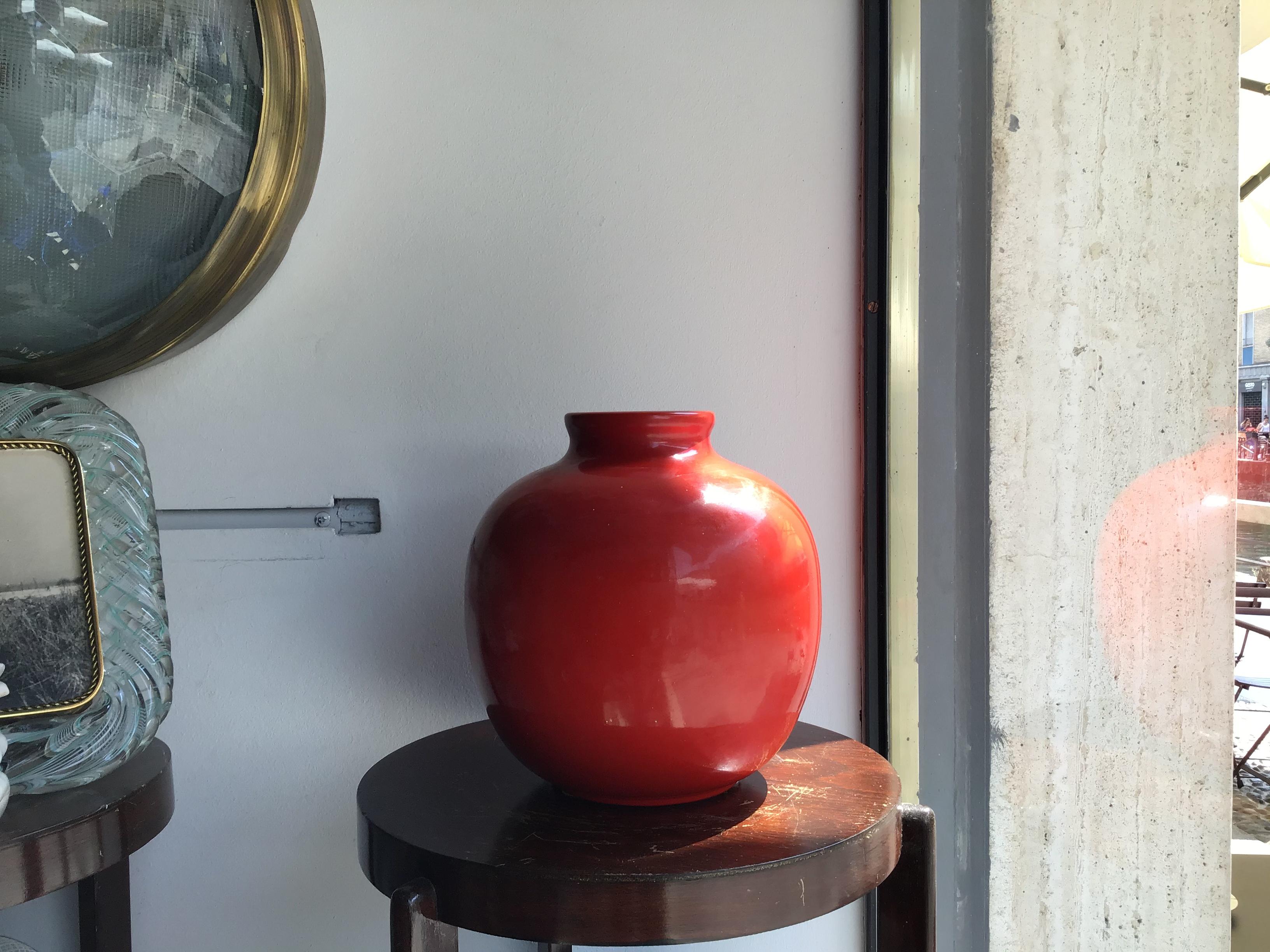 Richard Ginori Vase Giovanni Gariboldi Ceramic, 1950, Italy For Sale 4