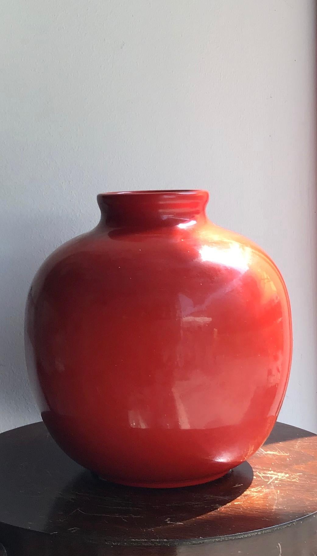 Richard Ginori Vase Giovanni Gariboldi Ceramic, 1950, Italy For Sale 5