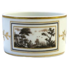 Vintage Richard Ginori White Porcelain & Gold Italian Jewelry Dish or Vessel
