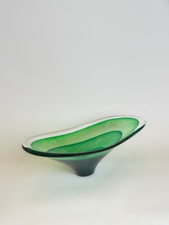 Richard Glass “Saturn” Art Glass Bowl for Teign Valley Glass, England, c.2000s