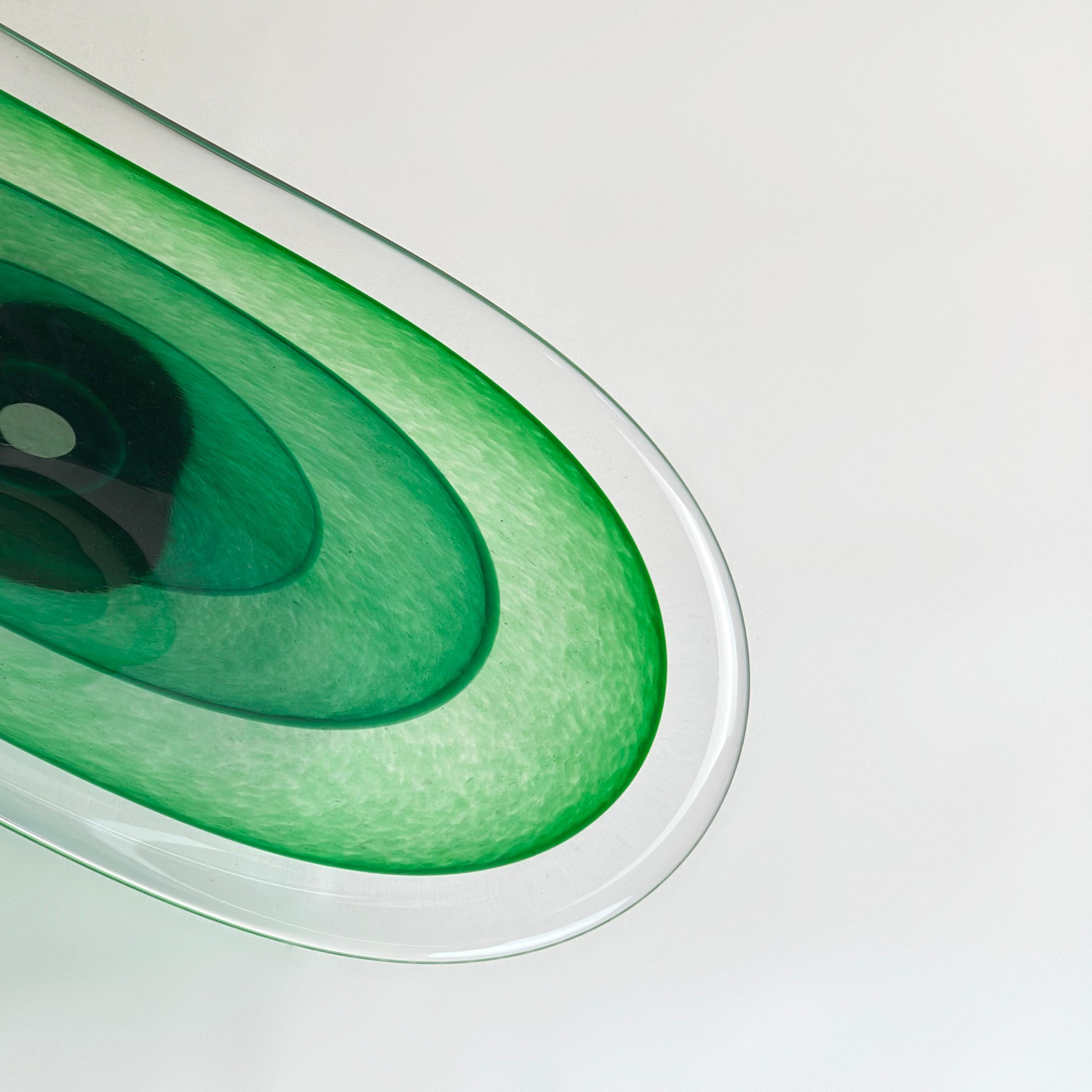 Mid-Century moderno Ciotola in vetro artistico 