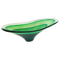 Richard Glass "Saturn" Kunstglasschale für Teign Valley Glass, England, ca. 2000er Jahre