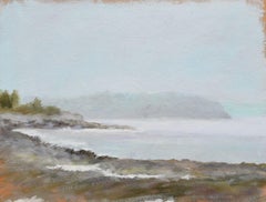Bailey Island #1, ein Gemälde von Maine, Gemälde, Öl auf Papier