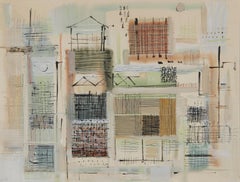 Abstracted Buildings, Mid-Century Cleveland School Artist