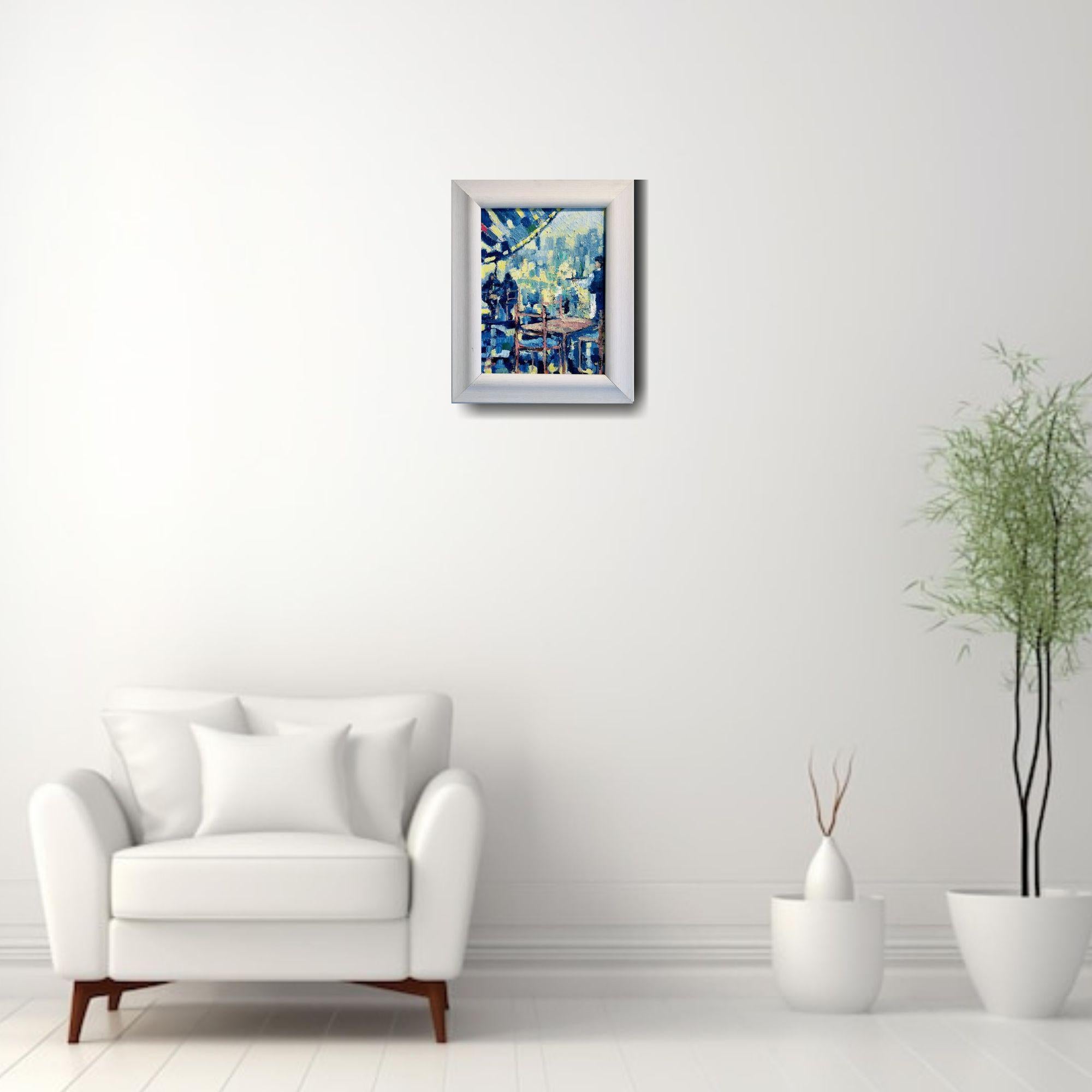 Questa eccezionale opera d'arte è attualmente in mostra e in vendita presso la Signet Contemporary Art Gallery e online.

Questo energico dipinto impressionista contemporaneo dell'artista Richard Gower cattura l'atmosfera di persone che si divertono