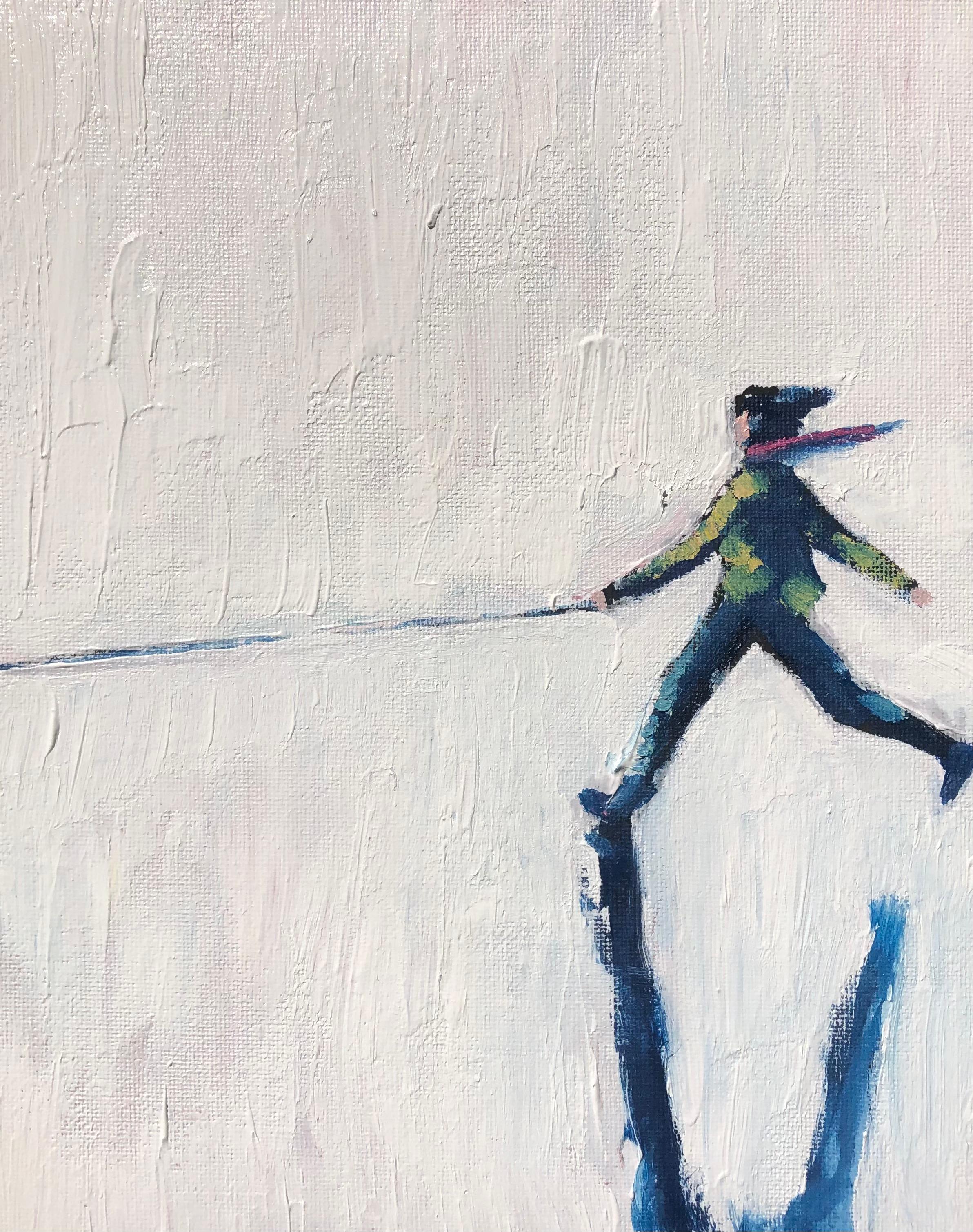 Figurative Painting de Richard Gower - Ven a casa - pintura al óleo figurativa del impresionismo original - Arte contemporáneo