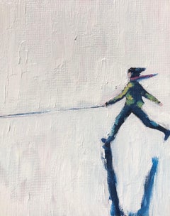 Come Home!-original impressionism figurative oil painting-contemporary Art