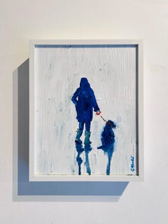 Greene & Greene - peinture à l'huile figurative impressionniste originale - œuvre d'art paysage urbain