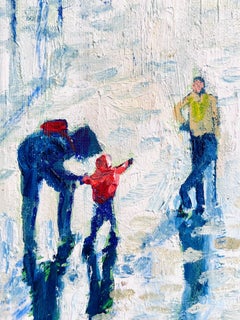 Held Steady - original impressionism figurative oil painting - contemporary art