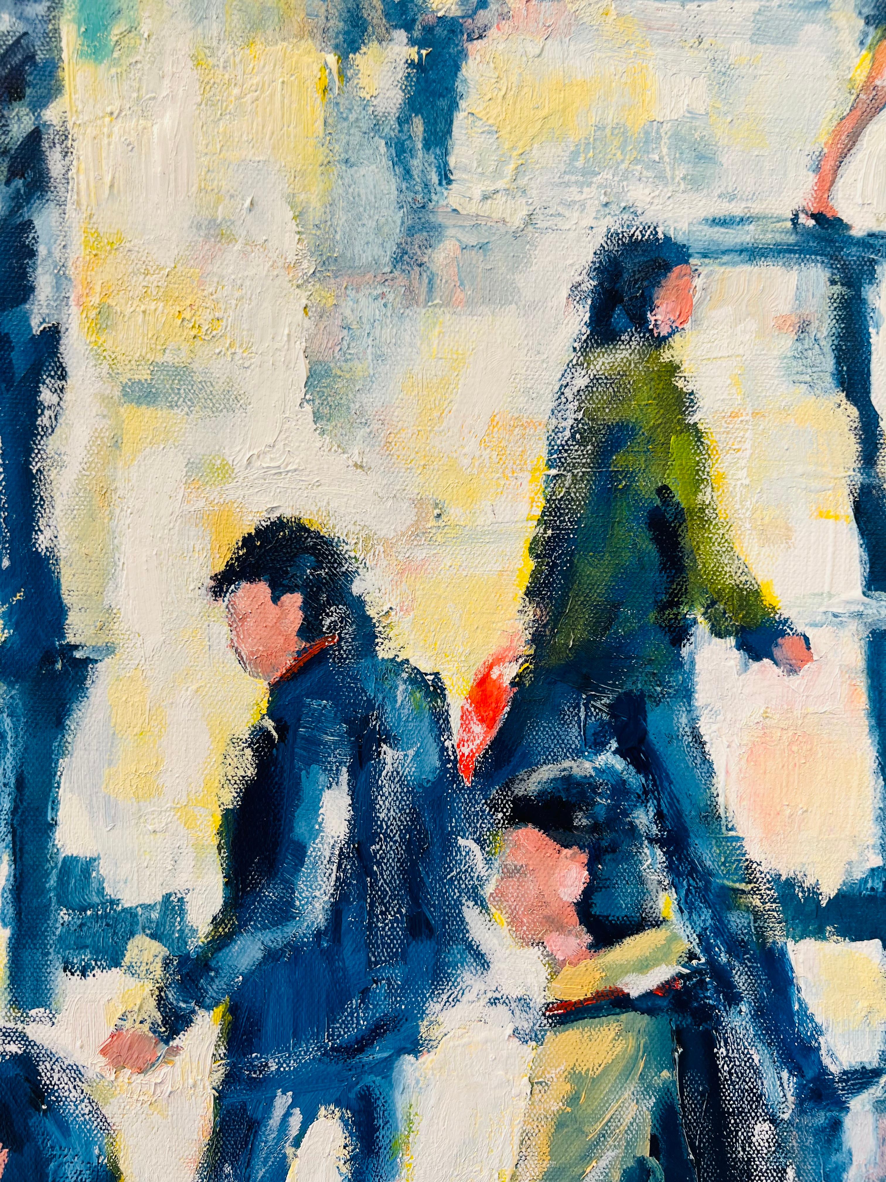 Dieses außergewöhnliche Kunstwerk ist derzeit in der Signet Contemporary Art Gallery und online ausgestellt und zu verkaufen.

Das zeitgenössische figurative Gemälde 