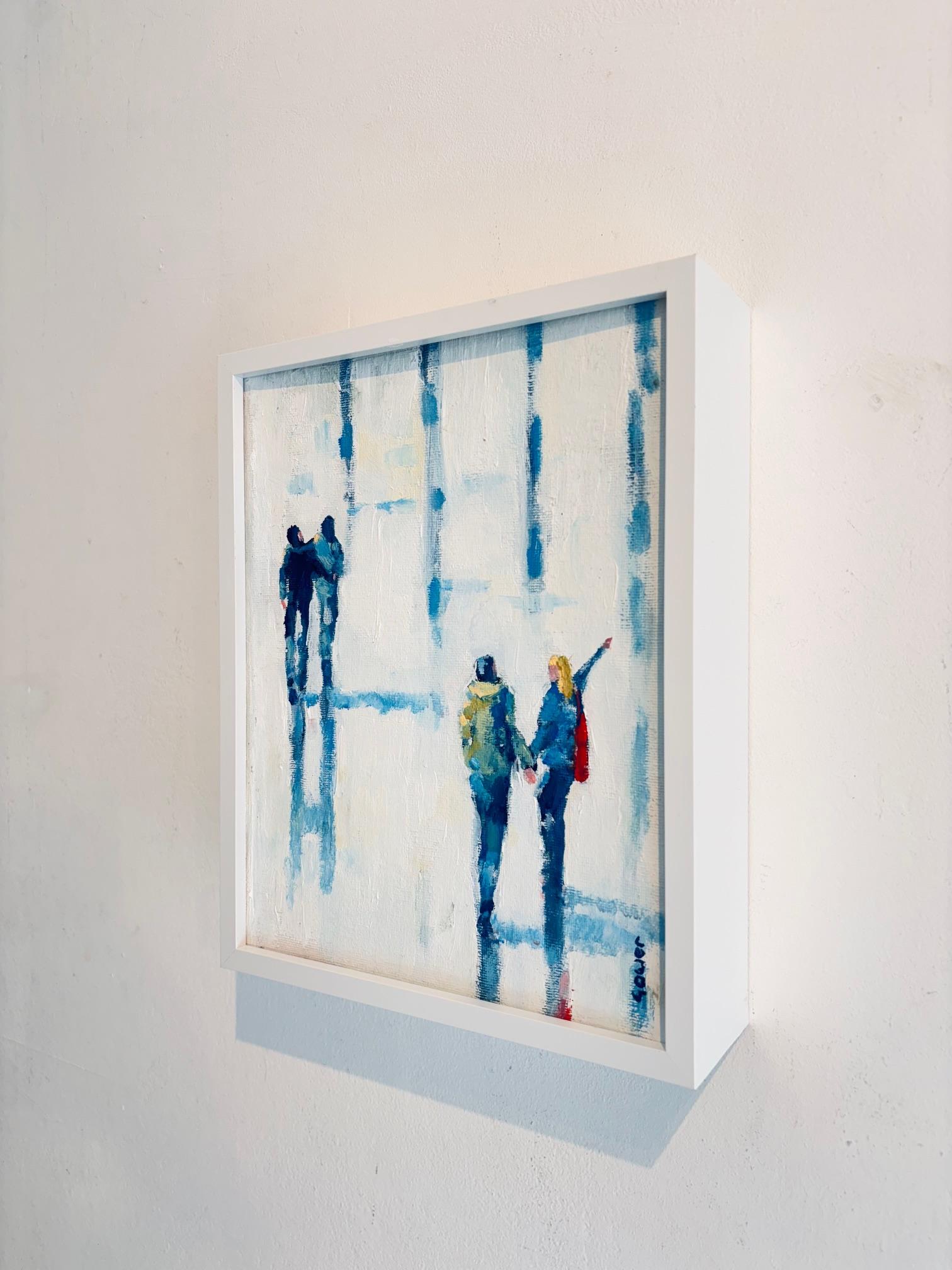 Side by Side - pittura ad olio figurativa originale dell'impressionismo - arte contemporanea - Painting Impressionismo di Richard Gower