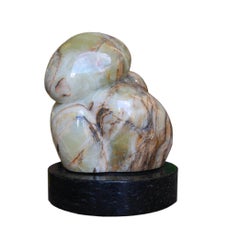 Dos Figuras Abstractas Escultura de Ónice