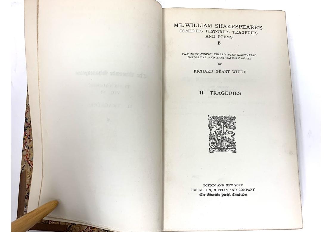Richard Grant White, Mr. William Shakespeare's Comedies, Histories, Tragedies For Sale 3