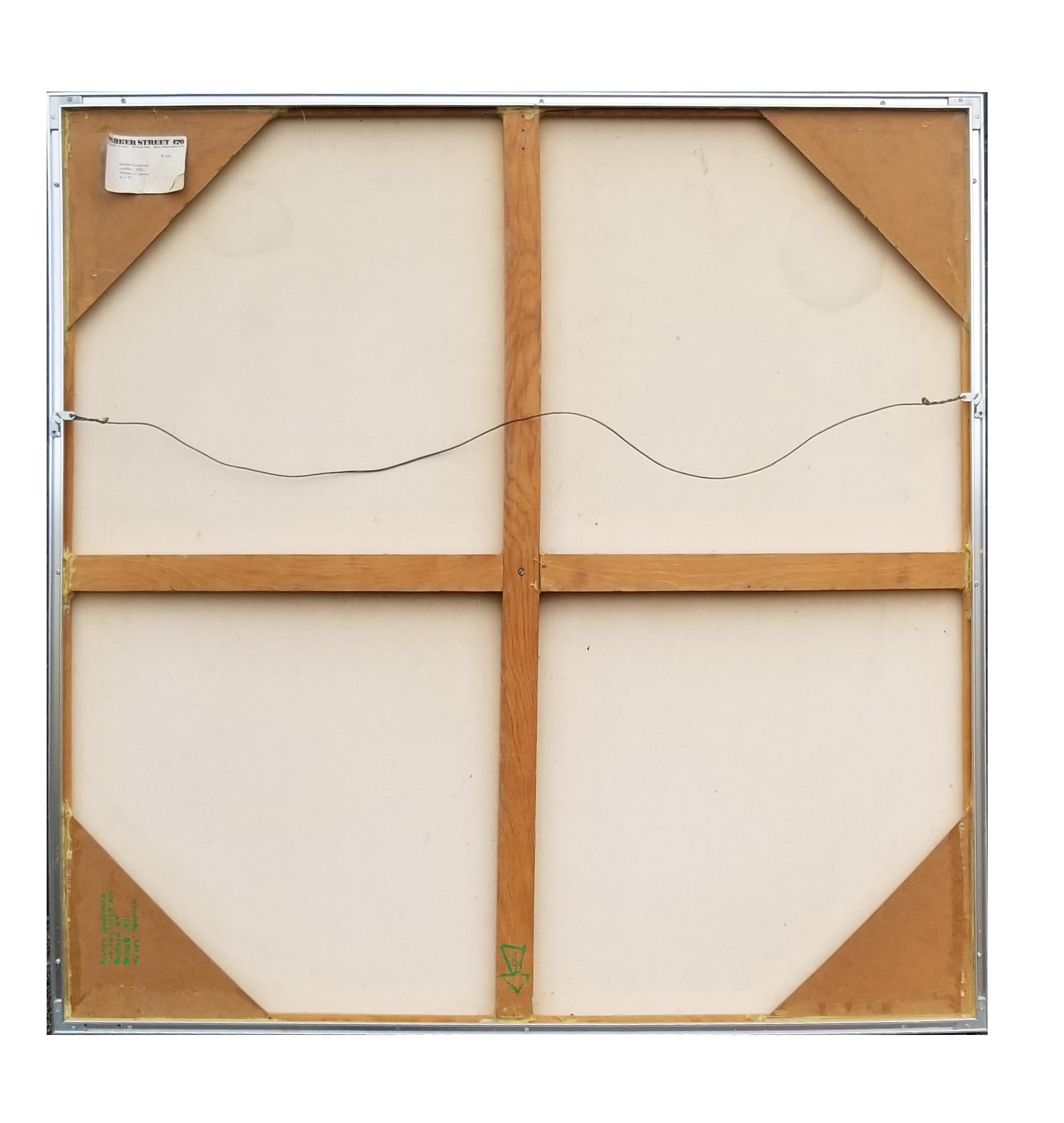 Richard Gubernick Hard Edge Painting on Canvas 1971 In Good Condition In Dallas, TX