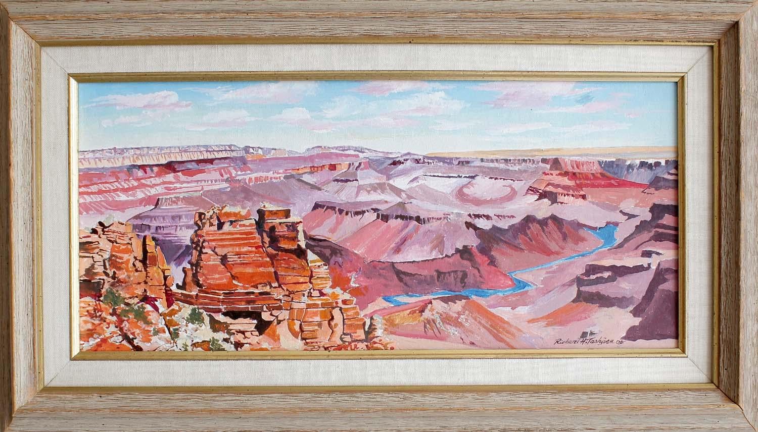 South Rim, Grand Canyon - Painting by Richard H. Tashjian
