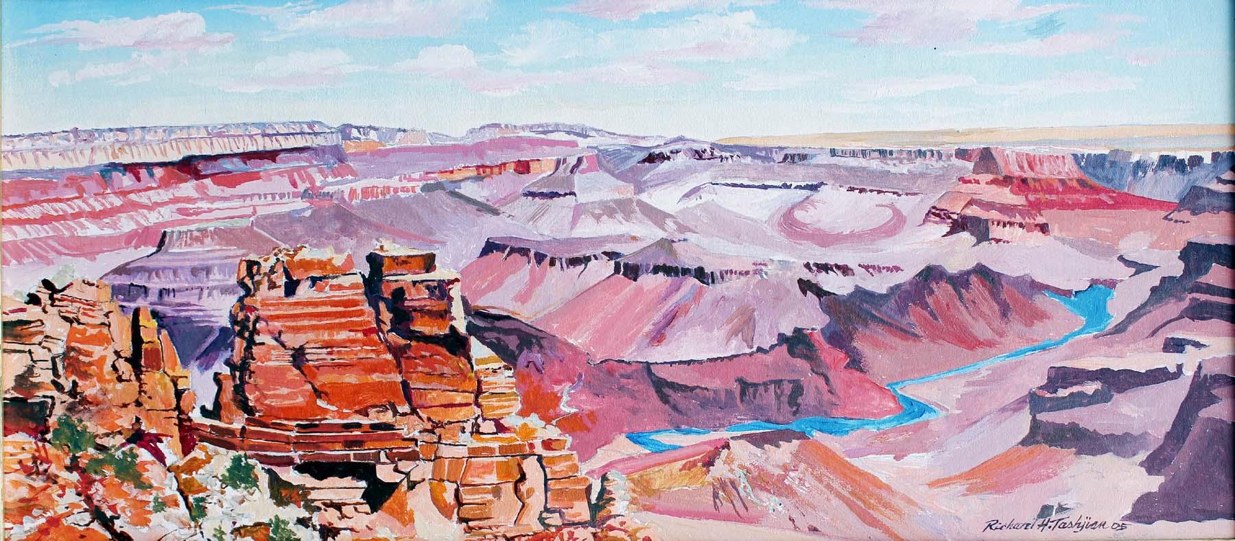 Richard H. Tashjian Landscape Painting - South Rim, Grand Canyon