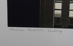 American Radiator Building (Blue), Photorealist Etching by Richard Haas