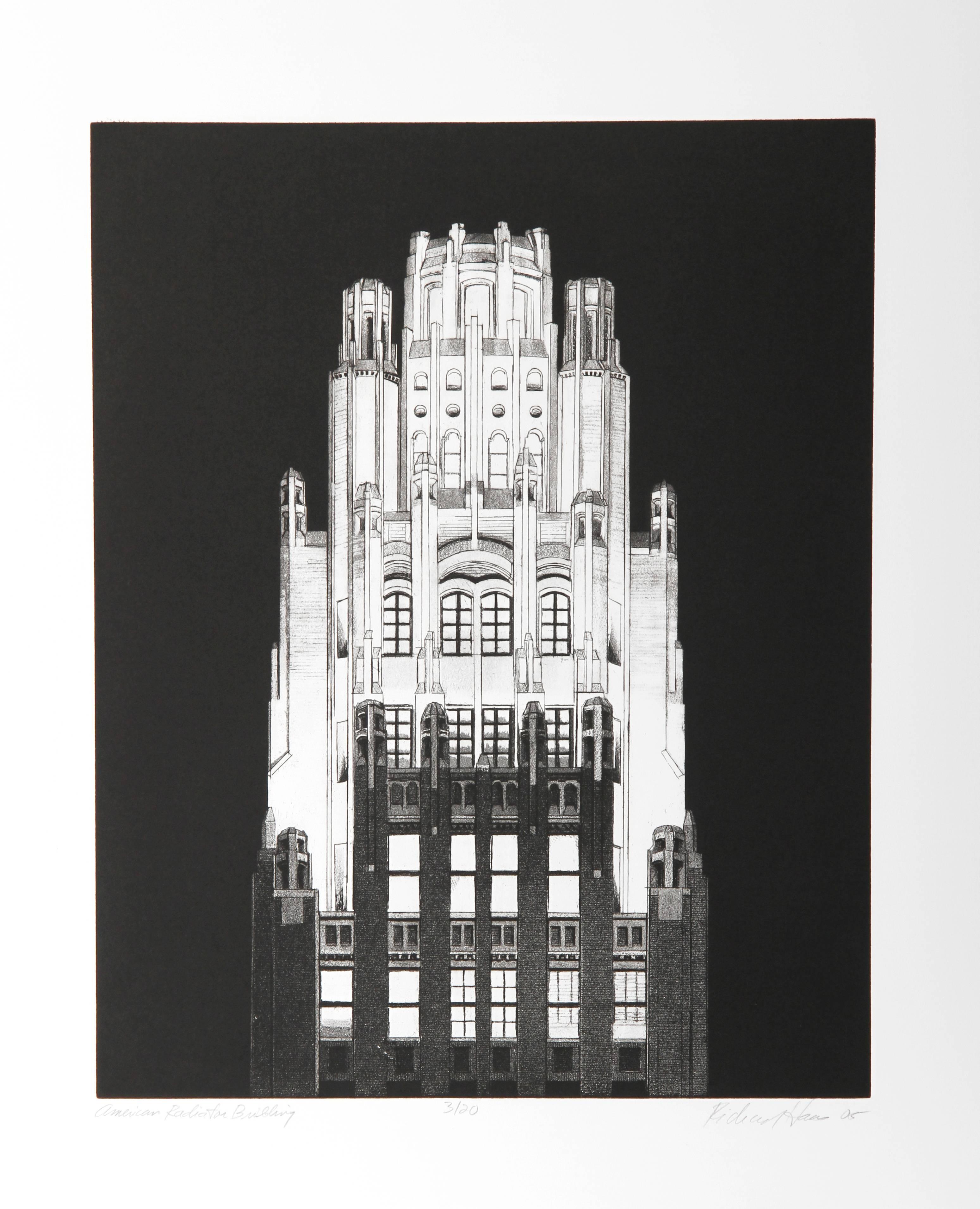 Künstler: Richard Haas, Amerikaner (1936 - )
Titel: Amerikanisches Heizkörpergebäude
Jahr: 2005
Medium: Radierung, mit Bleistift signiert und nummeriert
Auflage: 20
Bildgröße: 20 x 16 Zoll
Größe: 26 x 21 Zoll (66,04 x 53,34 cm)