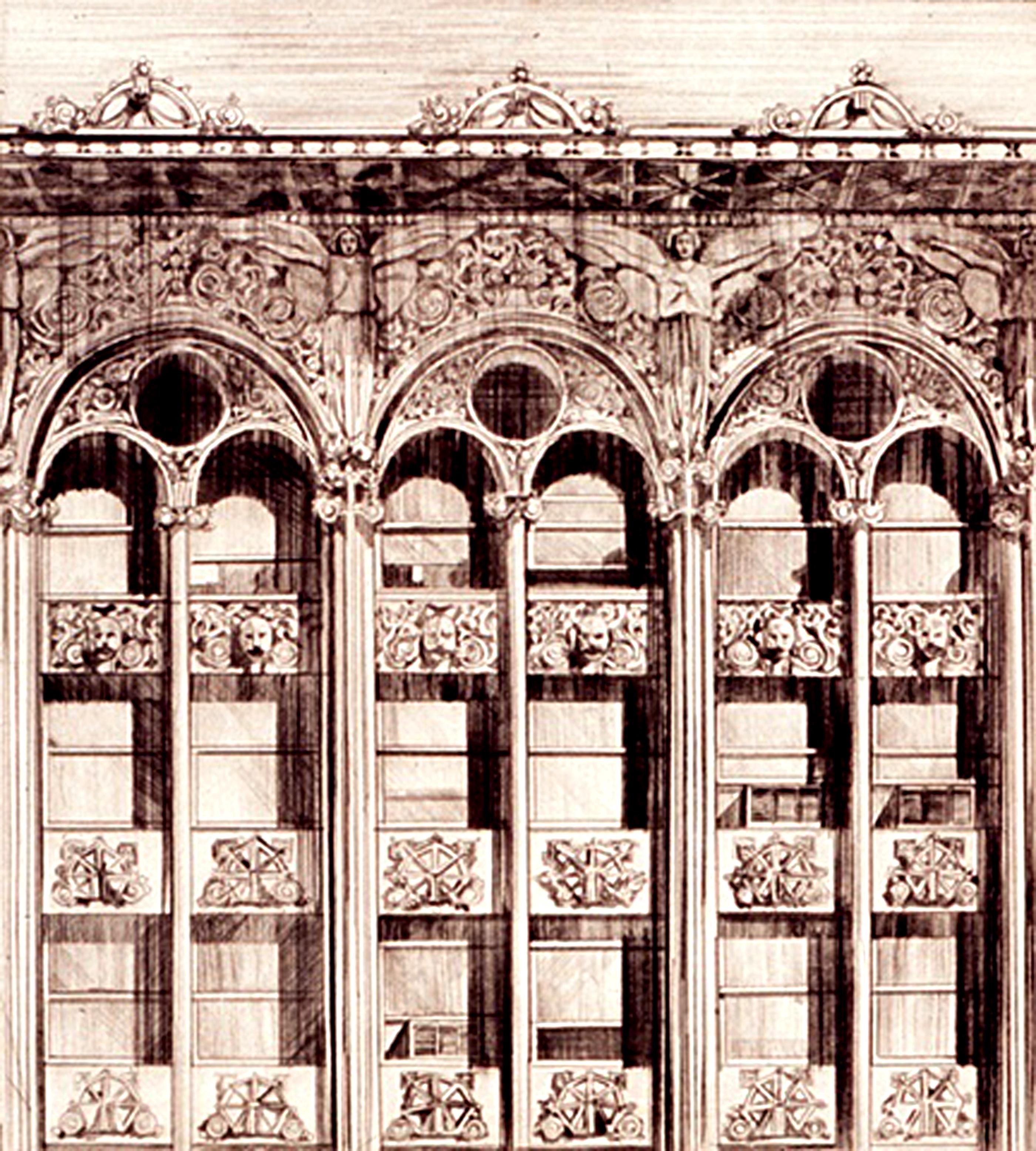Richard Haas Figurative Print - Bayard-Condict Building (65 Bleeker Street, New York City)