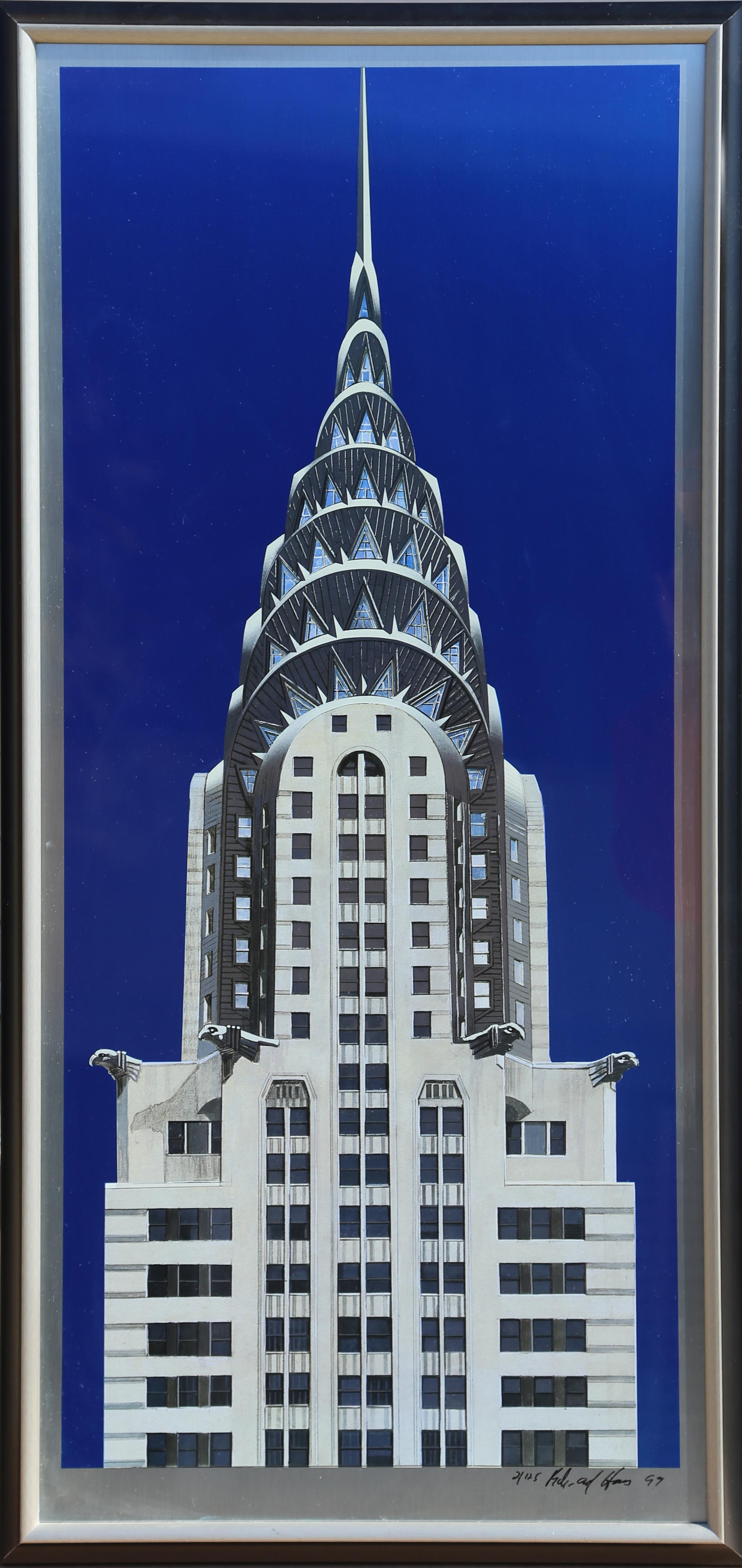 Richard Haas Landscape Print - Chrysler Building