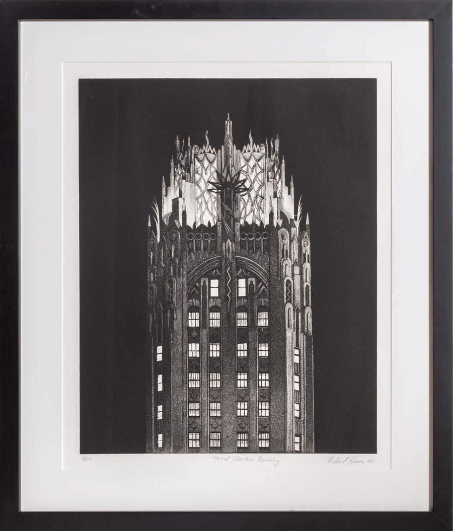General Electric Building, Realist Etching by Richard Haas