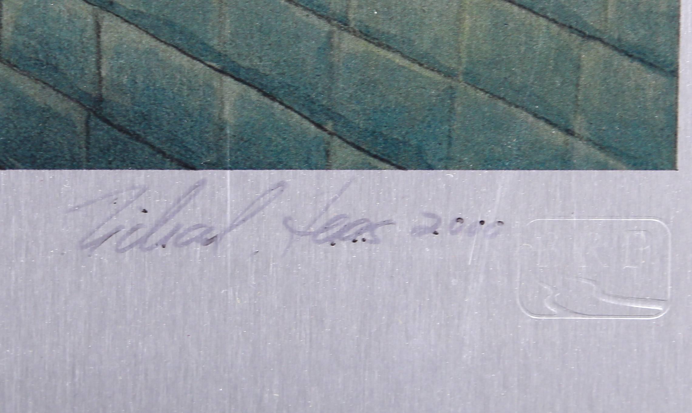 Guggenheim Bilbao, serigrafia architettonica su alluminio di Richard Haas in vendita 1