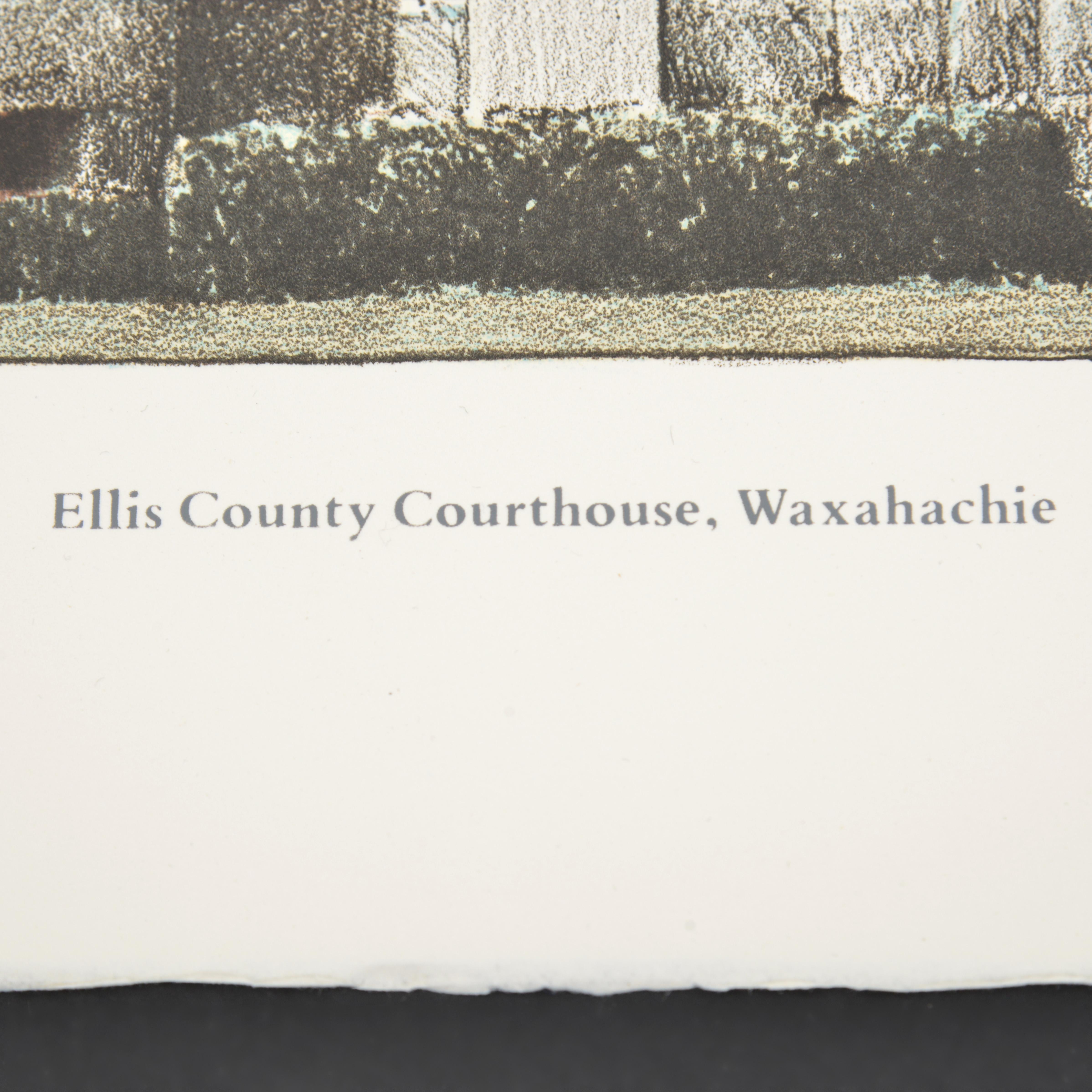 Richard Haas Litografia COURTHOUSES in vendita 4