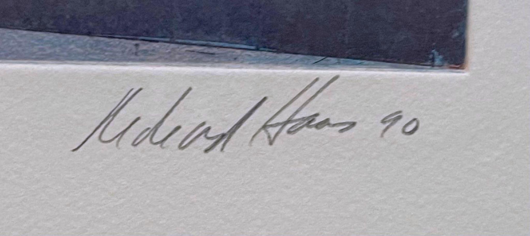Richard Haas, Downtown Los Angeles MOCA, eau-forte et aquatinte, signée/N, encadrée en vente 2