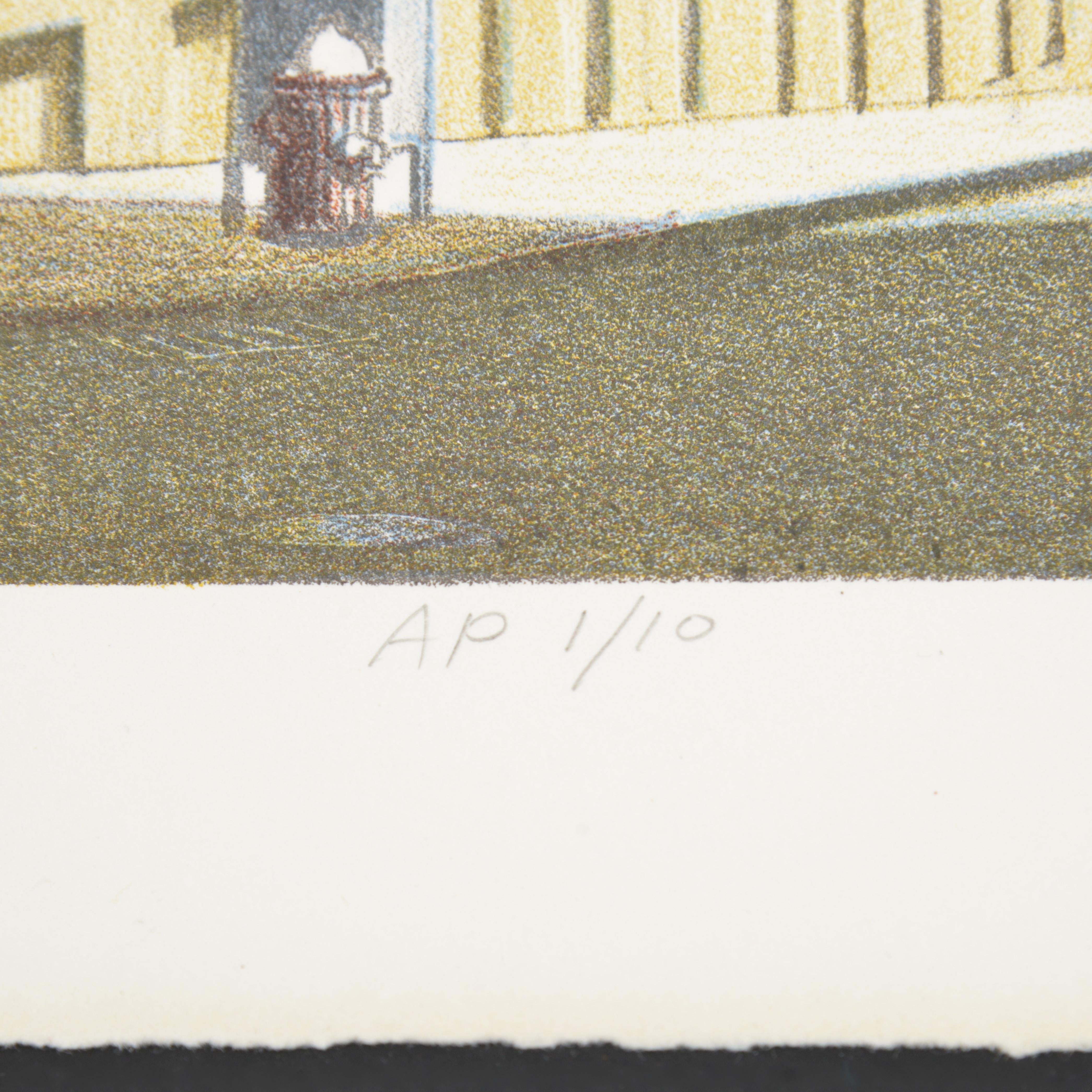 Richard Haas OLD CUSTOM HOUSE Lithograph For Sale 2