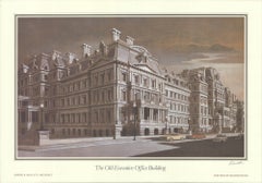 Vintage Richard Haas 'The Old Executive Office Building' 1985- Offset Lithograph- Signed