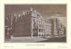 Lithographie offset The Old Executive Office Building de Richard Haas, 1985, signée